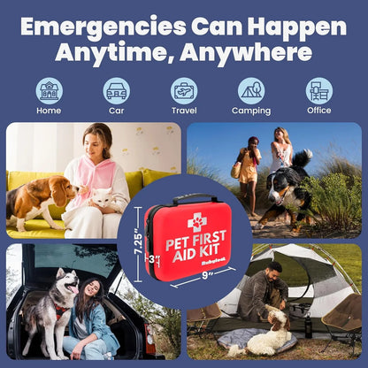 Dog & Cat First Aid Kit Vet Approved Emergency Supplies Travel Home RV