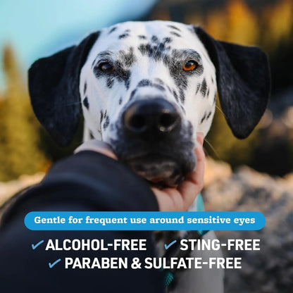 Dog & Cat Tear Stain Eye Wipes Fragrance Free Facial Cleaning 100 Ct