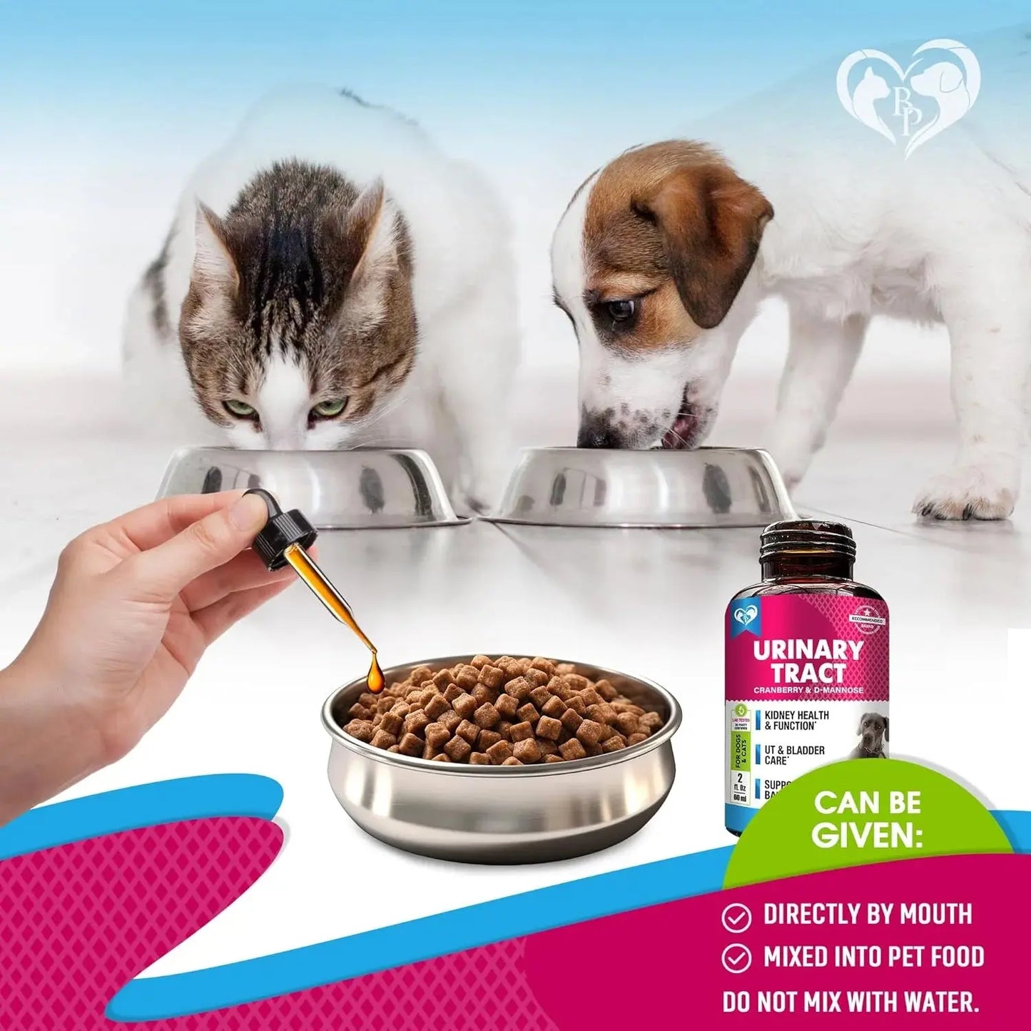Dog & Cat UTI Drops – Natural Cranberry Kidney & Bladder Support Supplement for Urinary Tract Health