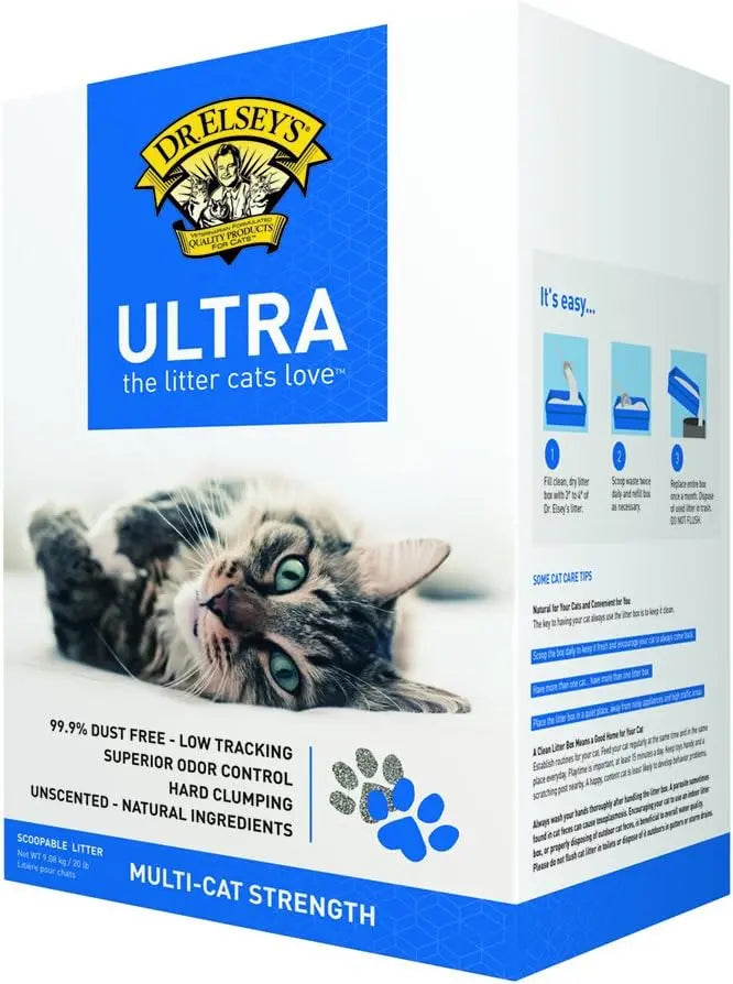 Dr. Elsey's Ultra Unscented Clumping Clay Cat Litter 20 Lb