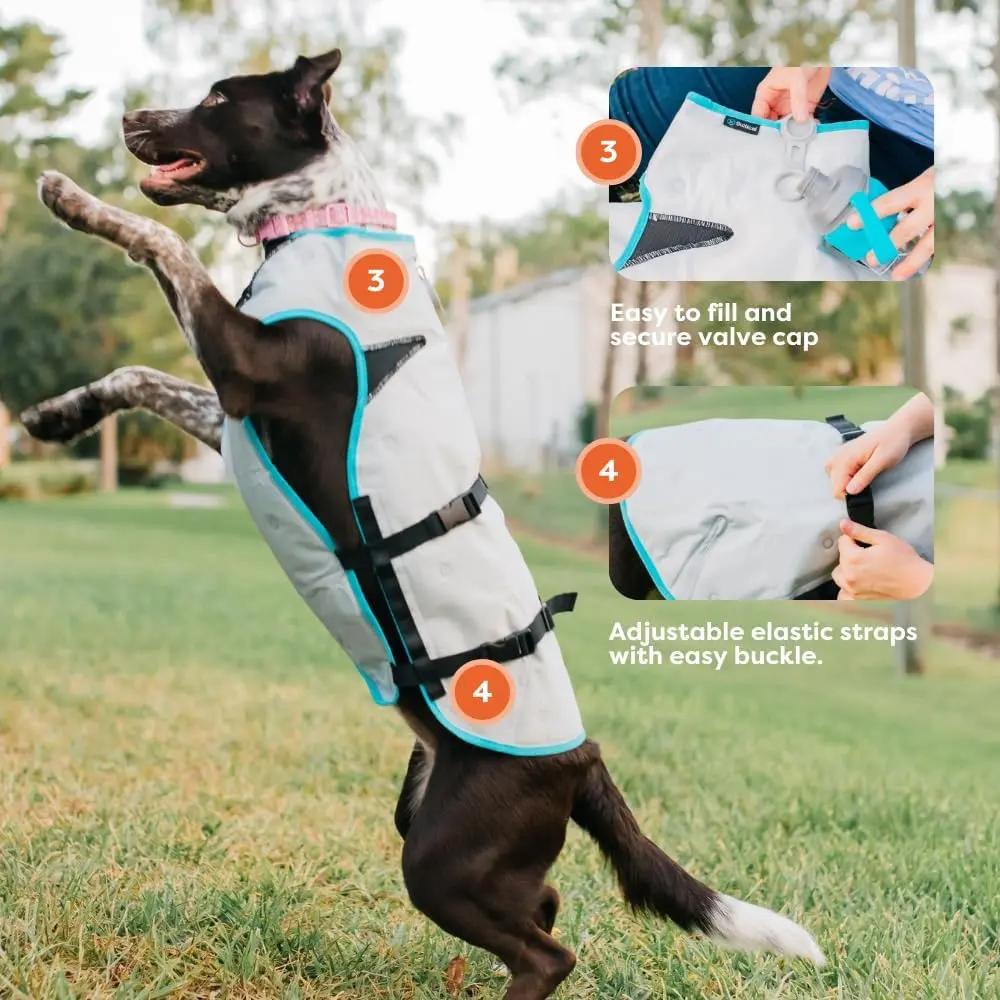 Dry-Activate Dog Cooling Vest, Machine Washable – Assorted Colors