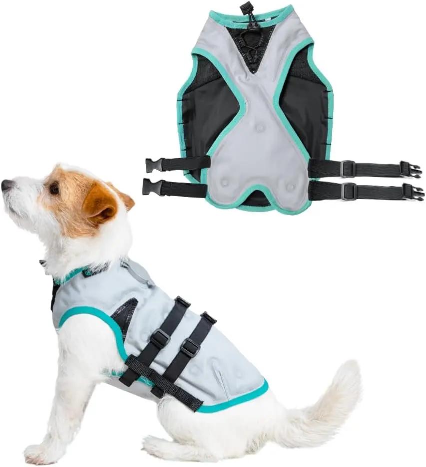 Dry-Activate Dog Cooling Vest, Machine Washable – Assorted Colors Silver