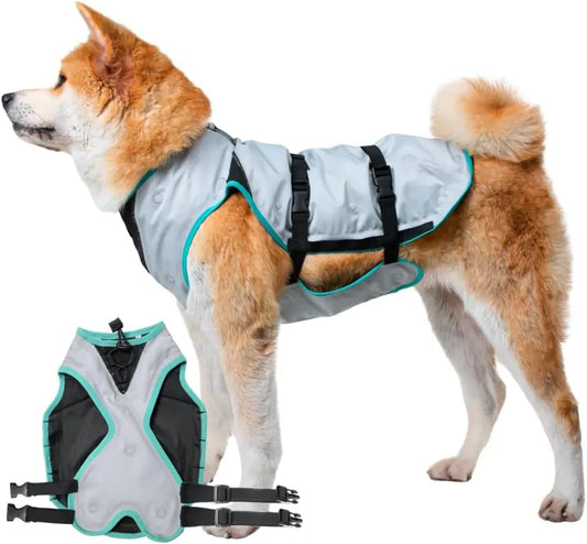 Dry-Activate Dog Cooling Vest, Machine Washable – Assorted Colors Silver