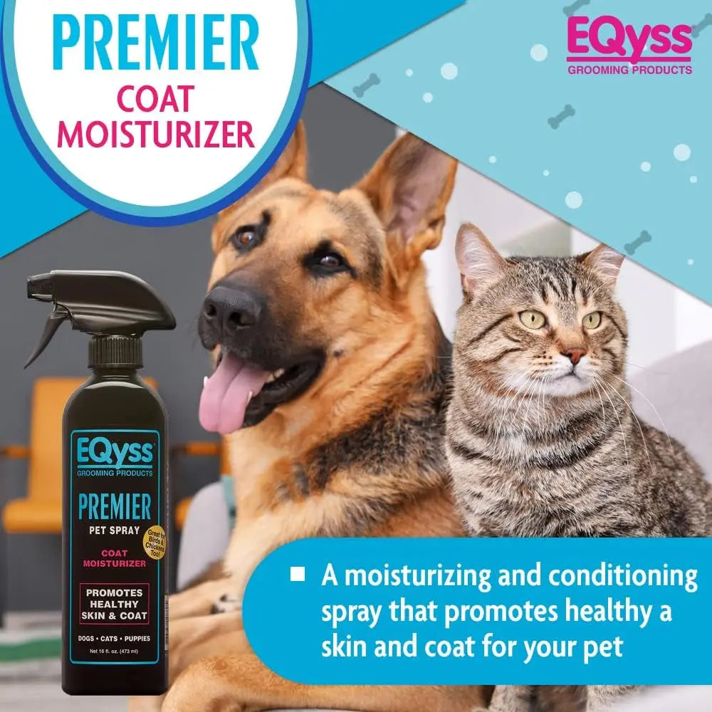 EQyss Premier Pet Spray Moisturizing Coat Conditioner 16oz USA