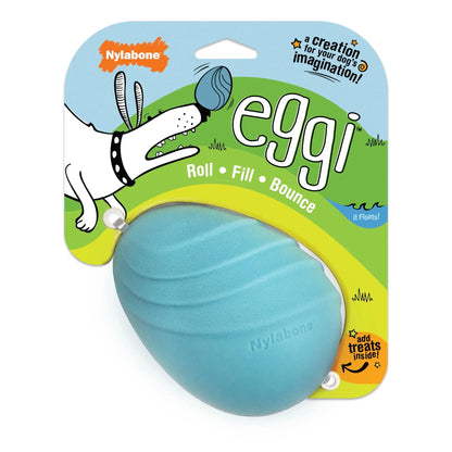 Eggi Interactive Dog Toy – Lightweight Bouncy Treat Ball, Creative Play Training Toy Eggi Large
