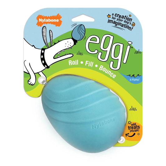 Eggi Interactive Dog Toy – Lightweight Bouncy Treat Ball, Creative Play Training Toy Eggi Large