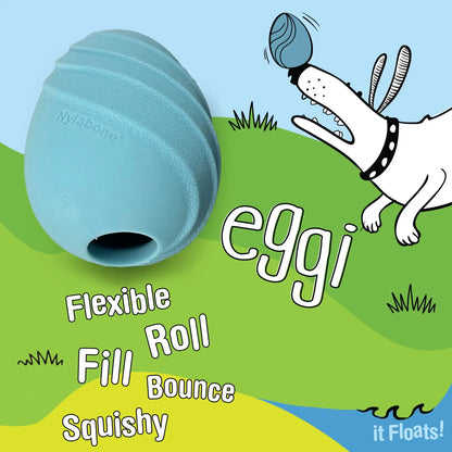 Eggi Interactive Dog Toy – Lightweight Bouncy Treat Ball, Creative Play Training Toy