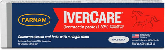 Farnam IverCare Ivermectin Paste 1.87% Horse Dewormer Apple Flavor Default Title