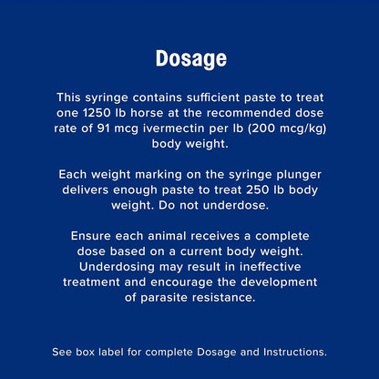 Farnam IverCare Ivermectin Paste 1.87% Horse Dewormer Apple Flavor