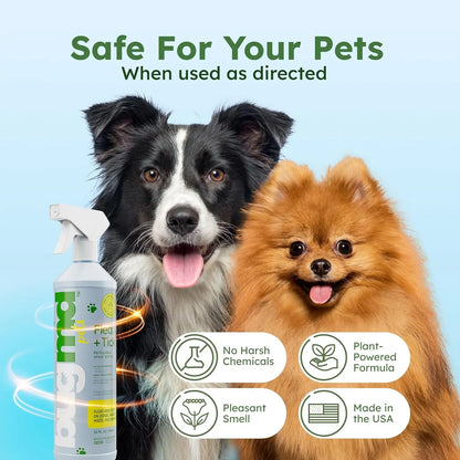 Flea & Tick Concentrate Starter Pack (3.7oz, 2-Pack) – Natural Essential Oil Formula for Dogs & Pets, Controls Fleas, Ticks & Mites