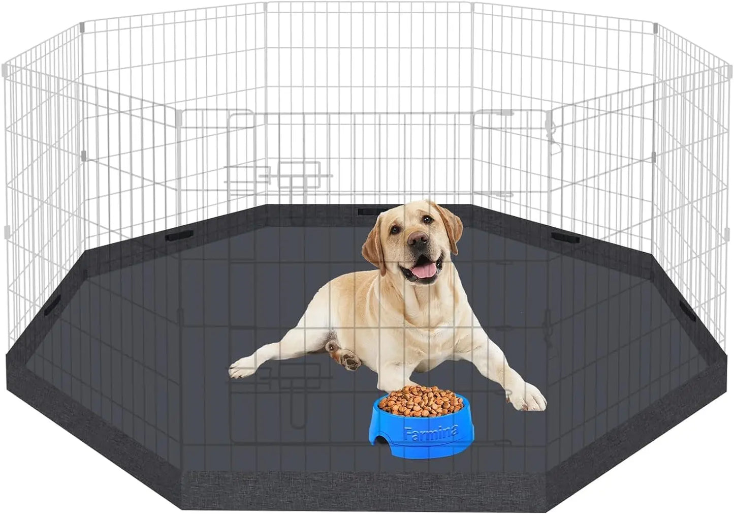 Foldable Dog Playpen – Indoor/Outdoor Metal Exercise Fence for Pets & Puppies