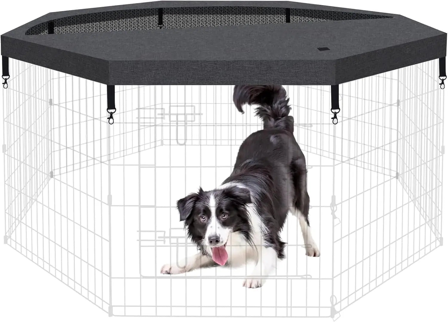 Foldable Dog Playpen – Indoor/Outdoor Metal Exercise Fence for Pets & Puppies