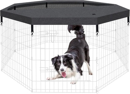 Foldable Dog Playpen – Indoor/Outdoor Metal Exercise Fence for Pets & Puppies