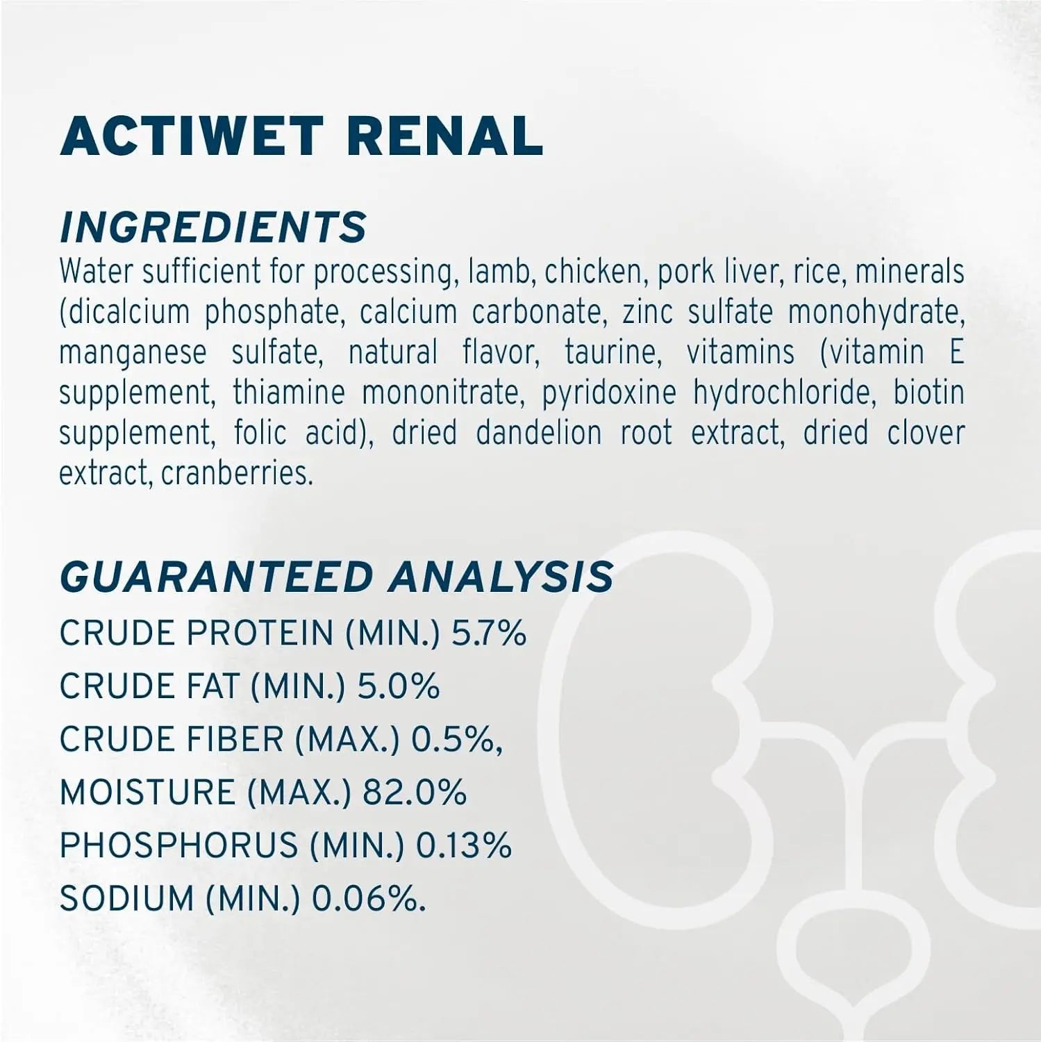 Forza10 Renal Wet Cat Food Lamb, Vet-Formulated Kidney Care, 3.5oz x12