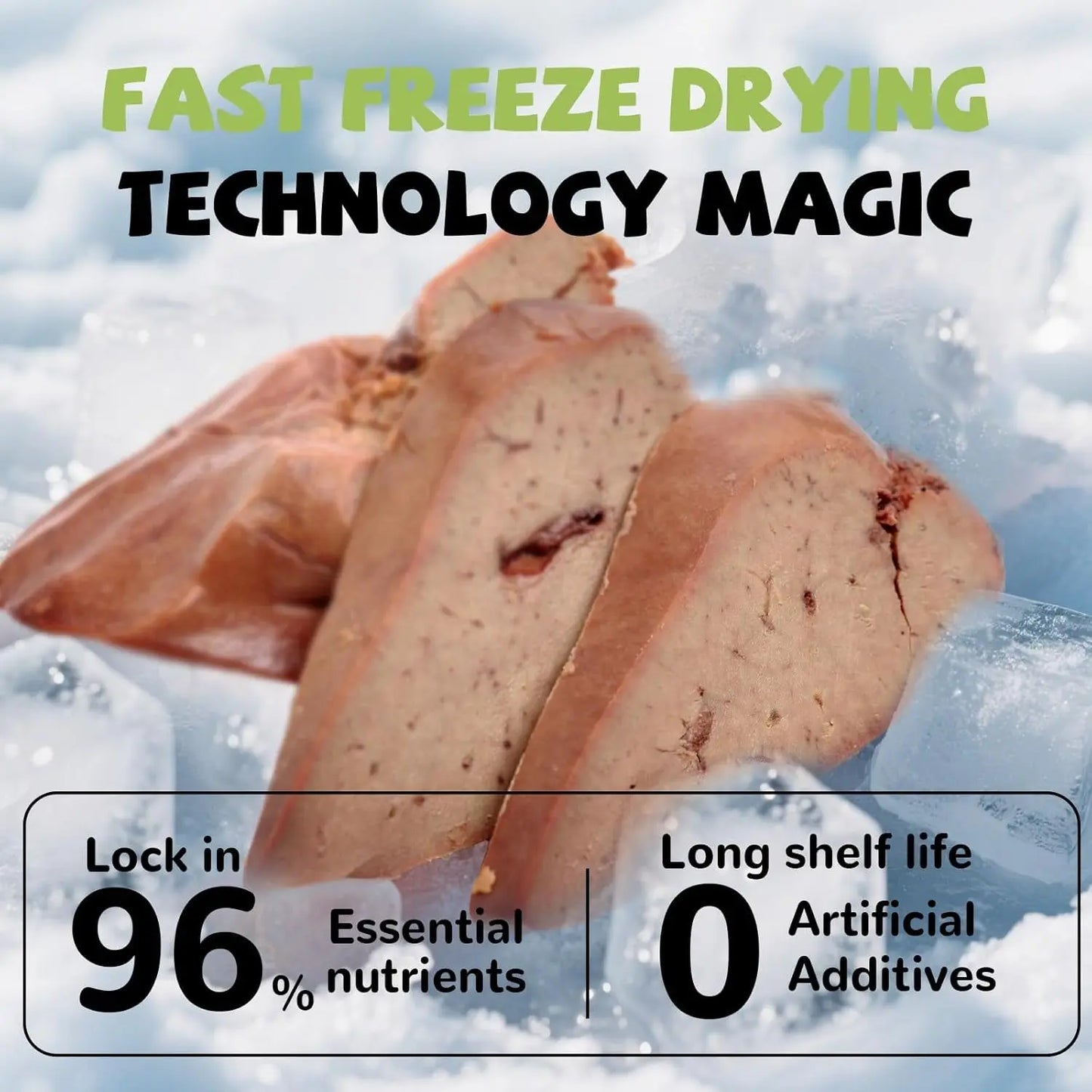 Freeze Dried Chicken Liver & Heart Dog & Cat Treats 2.1oz Grain Free