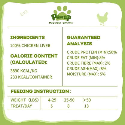 Freeze Dried Chicken Liver & Heart Dog & Cat Treats 2.1oz Grain Free