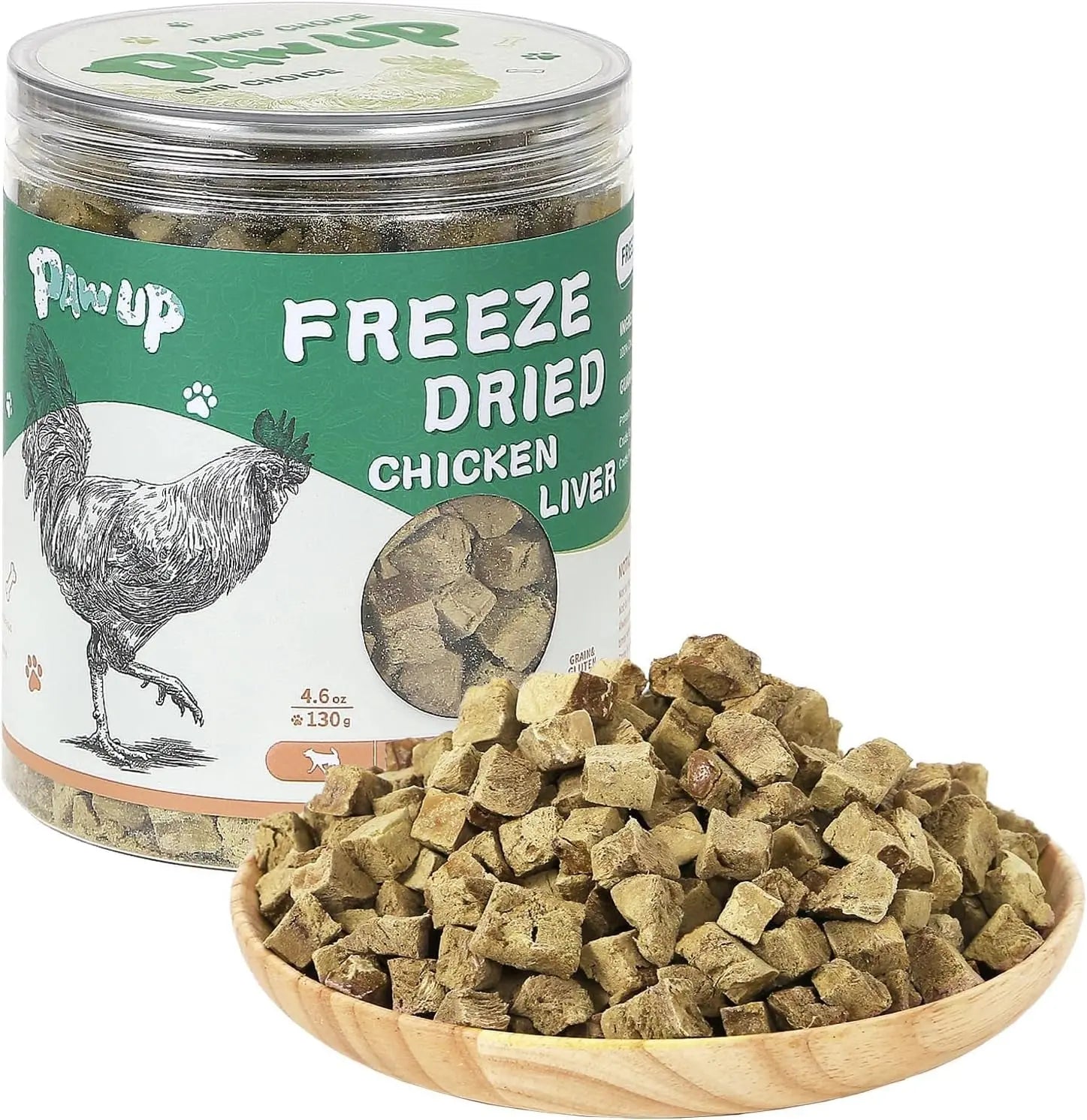 Freeze Dried Chicken Liver & Heart Dog & Cat Treats 2.1oz Grain Free
