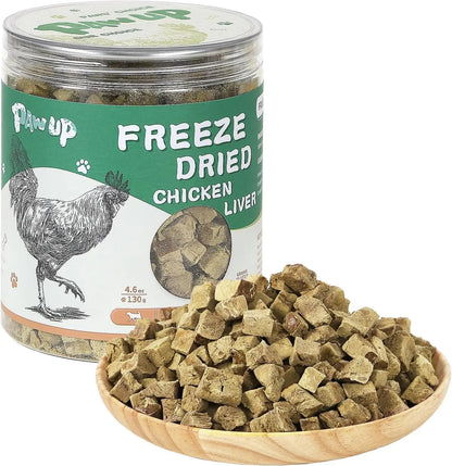 Freeze Dried Chicken Liver & Heart Dog & Cat Treats 2.1oz Grain Free