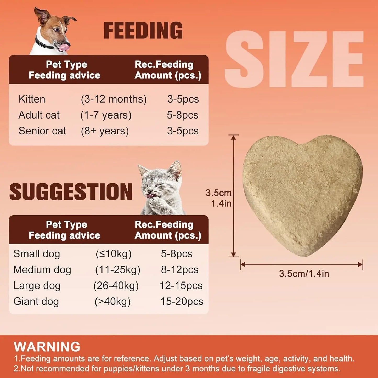 Freeze Dried Chicken Salmon Dog Cat Treats 98% Meat Grain Free