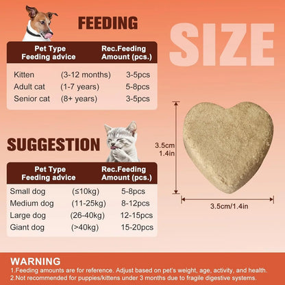 Freeze Dried Chicken Salmon Dog Cat Treats 98% Meat Grain Free