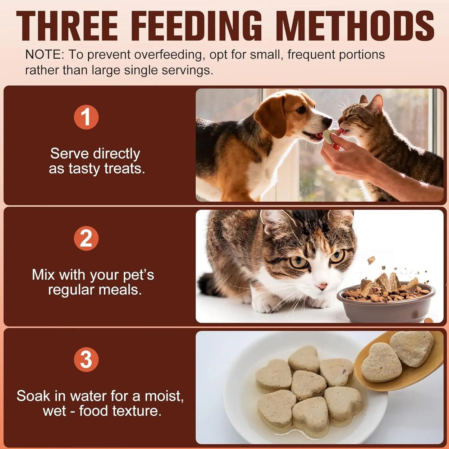 Freeze Dried Chicken Salmon Dog Cat Treats 98% Meat Grain Free