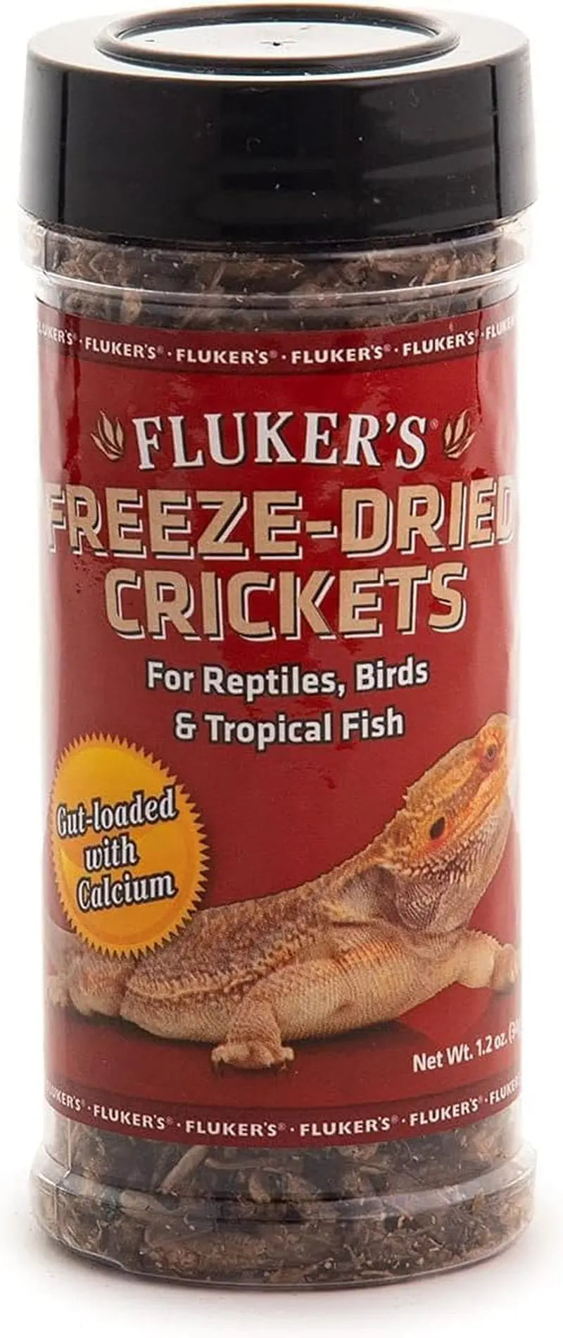 Freeze Dried Insects 1.2oz Crickets Shrimp Grasshoppers- Reptile & Bird Treat Crickets, 1.2Oz