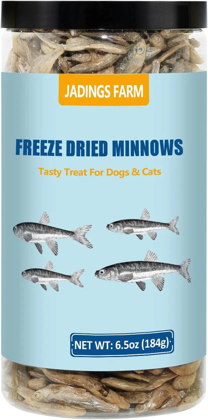 Freeze Dried Minnows Dog & Cat Treats 4oz 6.5oz 100% Natural