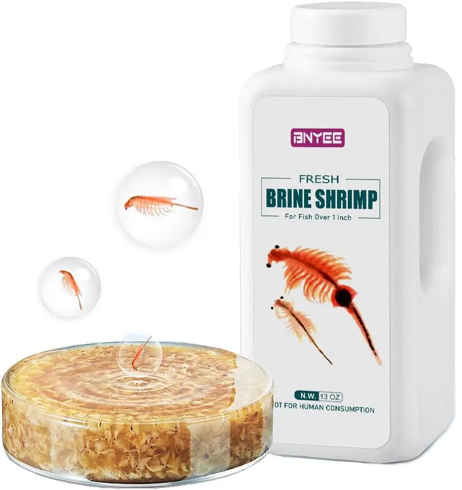 Fresh Brine Shrimp Fish Food Adult 1in+ Tropical Saltwater 8.5 Fl Oz (Pack Of 1)