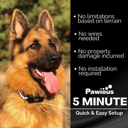 GPS Wireless Dog Fence F810+ 2nd Gen with Signal Boost Chip & AI Pet Safety