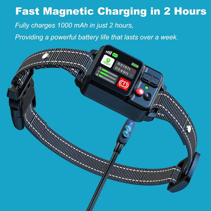 GPS Wireless Dog Fence, Waterproof Electric Collar, 3 Modes, 2200yd Range