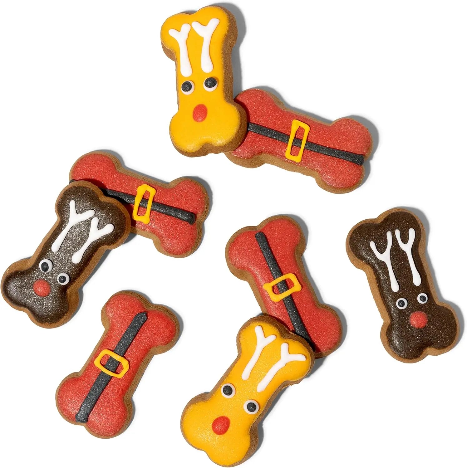 Gourmet Holiday Dog Cookies Gift Set | 8 Hand-Decorated Human-Grade Biscuits