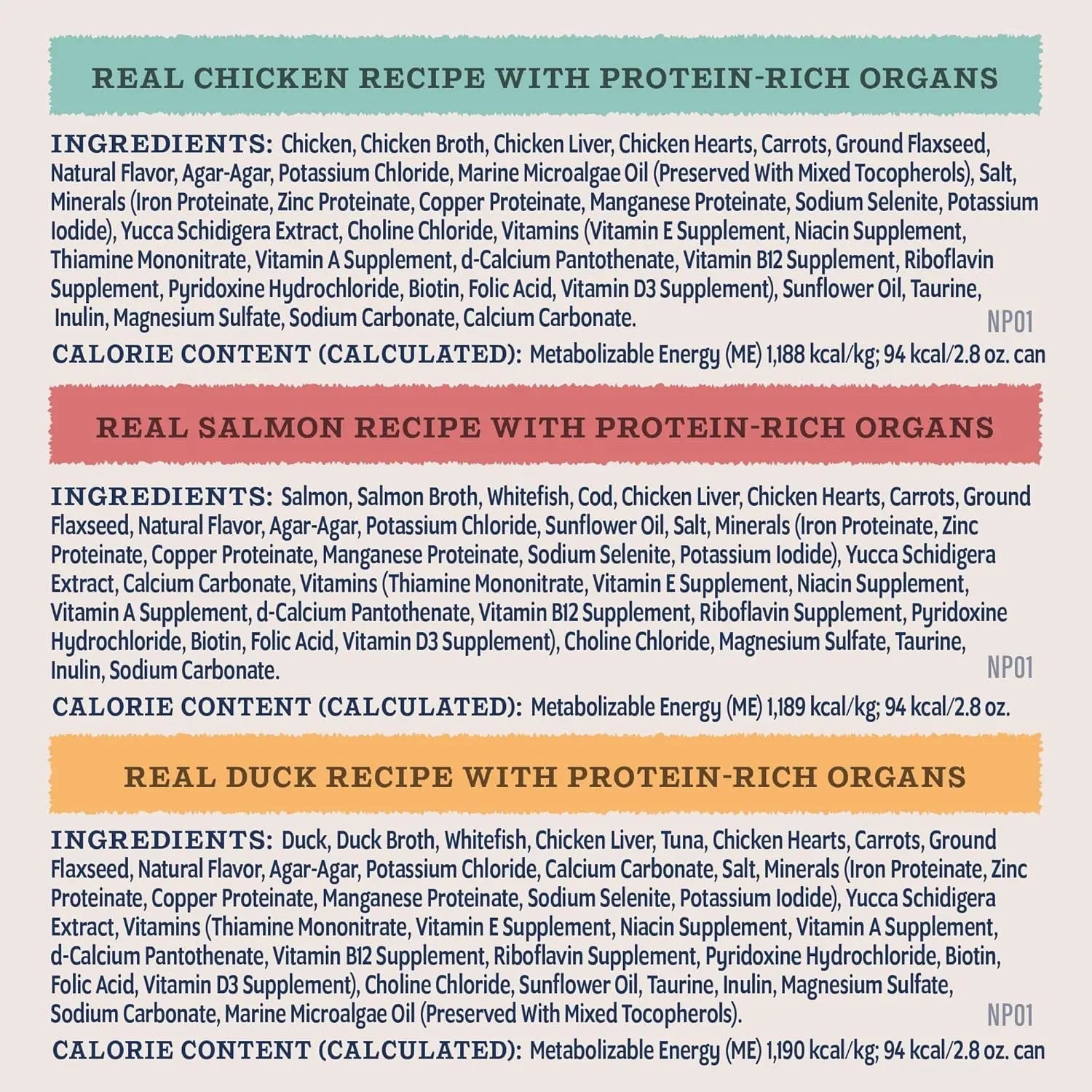 High Protein Wet Cat Food Pate Variety Pack Grain Free Real Meat 12Ct