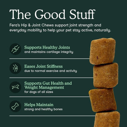 Hip & Joint Supplement for Dogs – 90 Soft Chews, Glucosamine & MSM