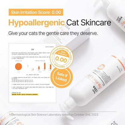 Hypoallergenic Cat Shampoo & Conditioner Set 10oz Itch Relief Moisturizing