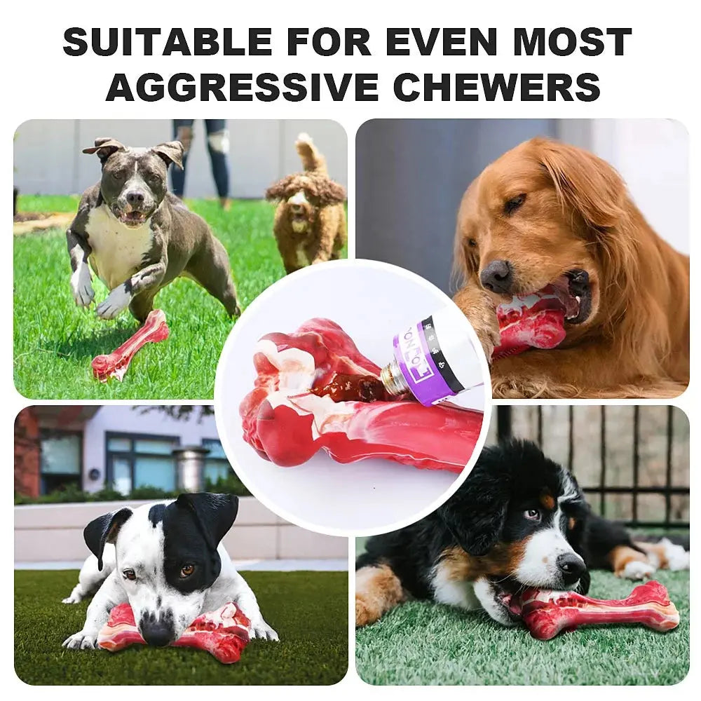 Indestructible Dog Chew Toy – For Aggressive Chewers, Beef Flavor & Teeth Cleaning