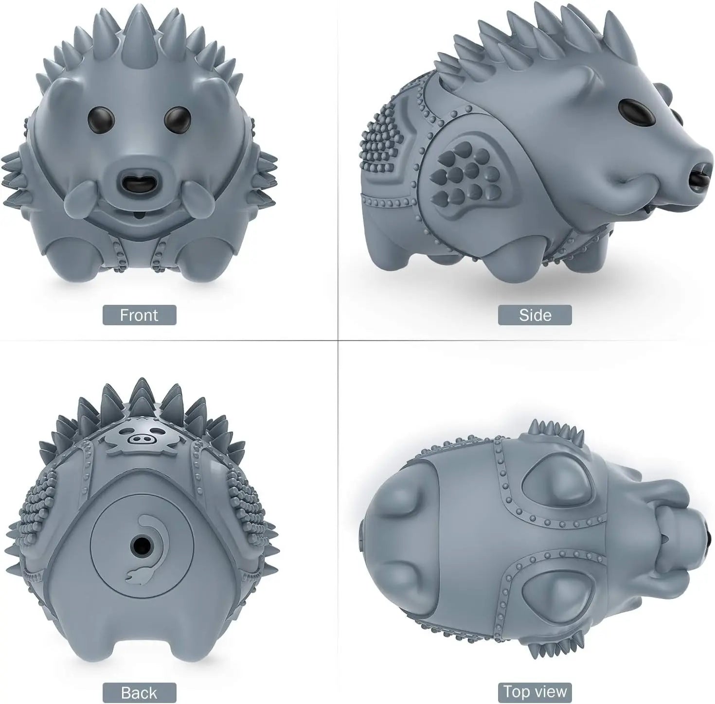 Indestructible Dog Chew Toy for Aggressive Chewers Squeaky 100% Natural Rubber