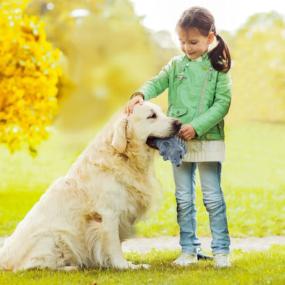 Indestructible Dog Chew Toy for Aggressive Chewers Squeaky 100% Natural Rubber