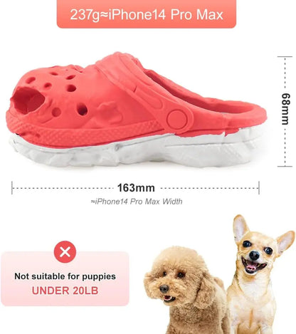 Indestructible Dog Shoe Chew Toy for Aggressive Chewers Rubber