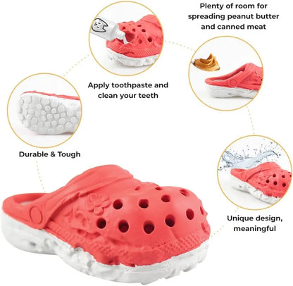 Indestructible Dog Shoe Chew Toy for Aggressive Chewers Rubber