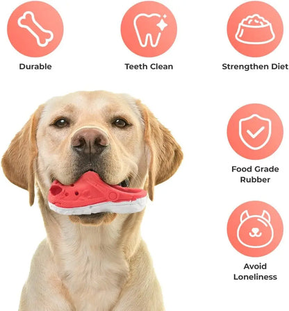 Indestructible Dog Shoe Chew Toy for Aggressive Chewers Rubber