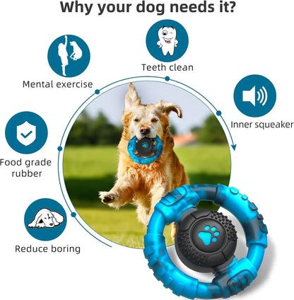 Indestructible Large Dog Toy for Aggressive Chewers Nylon Squeaky