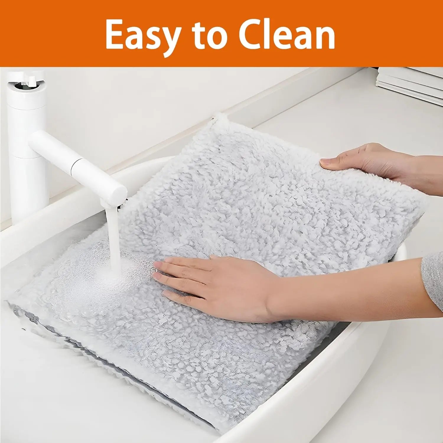 Indoor Cat House Cube with Bed, Scratch Pad & Toy Ball, Foldable Condo