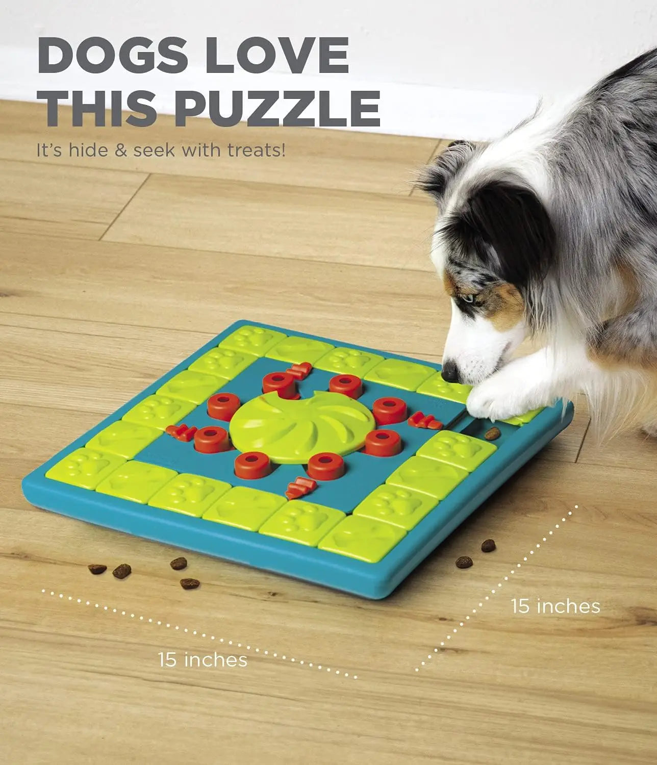Interactive Dog Treat Toy Multi-Puzzle Level 4 Expert Enrichment