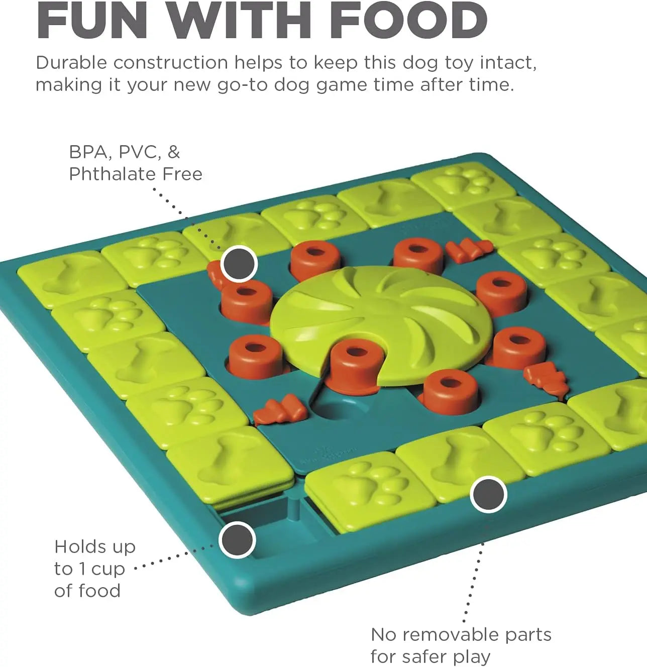 Interactive Dog Treat Toy Multi-Puzzle Level 4 Expert Enrichment