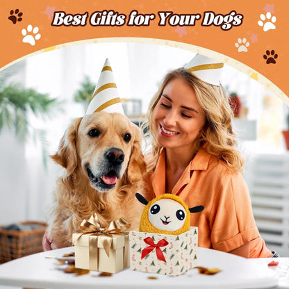 Interactive Moving Ball Rechargeable Plush Squeak Toy for Small/ Med/Large Dogs