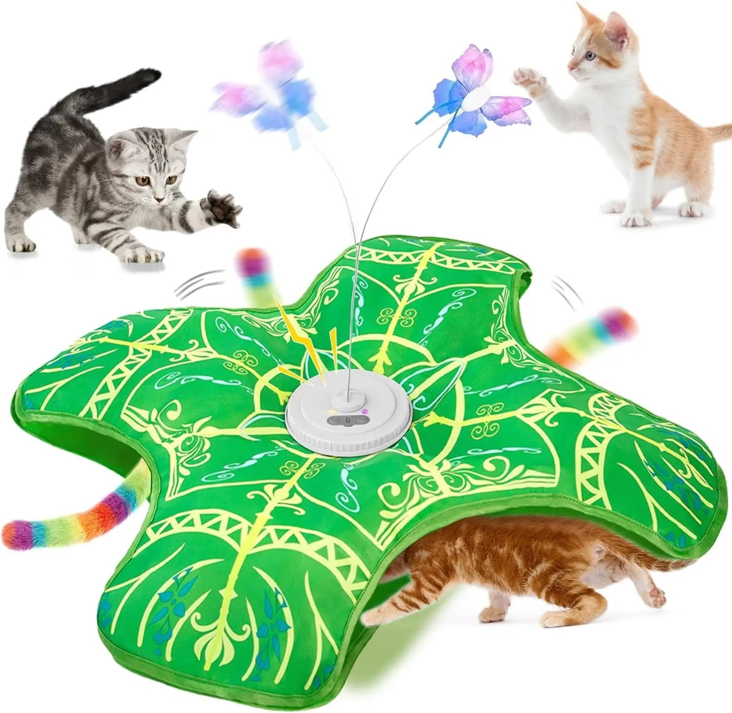 Interactive Rechargeable Cat Toy – Touch-Activated Hide & Seek Play