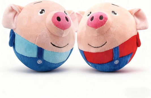 Interactive Rechargeable Dog Toy | Moving Squeaky Plush with Sound Recording 2 Pcs