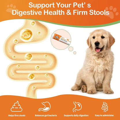 Kaolin Pectin Probiotic Paste for Dogs & Cats – Digestive Support Anti-Diarrhea