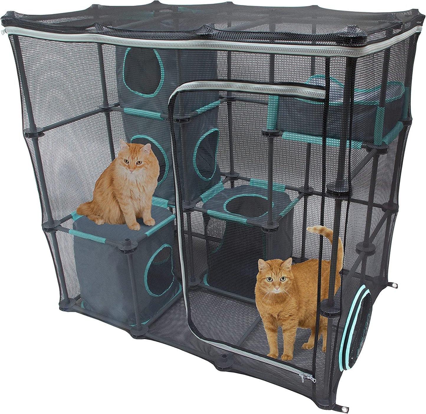 Kitty City Outdoor Catio Furniture and Play Kits for Cats, Outdoor Mega Kit Outdoor Mega Kit