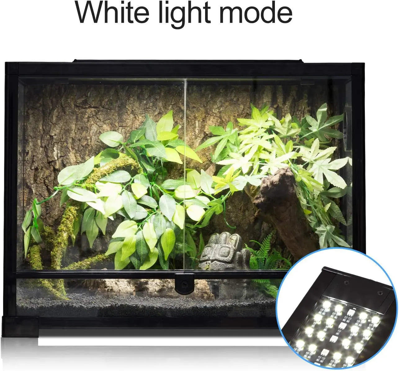 LED Terrarium Light 15W – 3-Mode Day/Night Aquarium Lamp for Reptiles & Fish